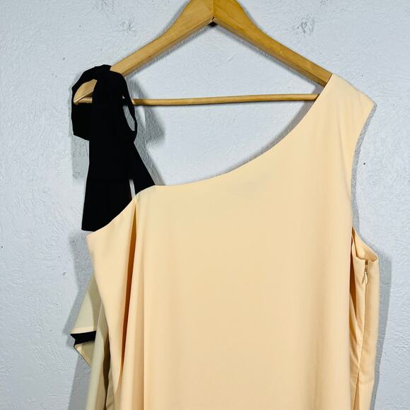 Victoria's Secret Draped Halter Dress Formal Toga Ribbon Tie Black Pink - 14 - Picture 5 of 6